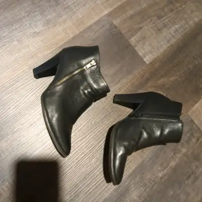 Botines de cuero negro Bruno Rossi T38 - miniatura 3