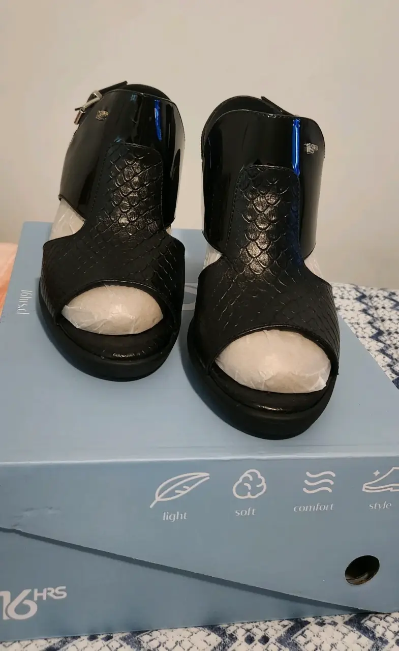 Sandalias de tacón negras 16HRS - 2