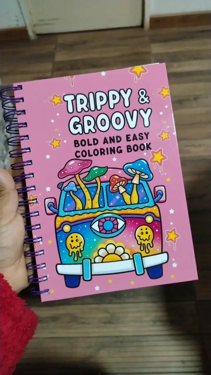 Libro para colorear Trippy & Groovy - 1