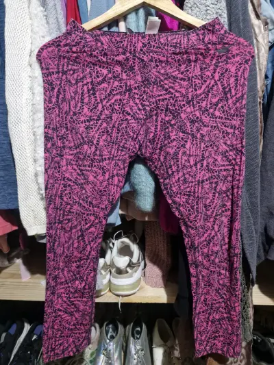 Leggings deportivos fucsia estampados - miniatura 1