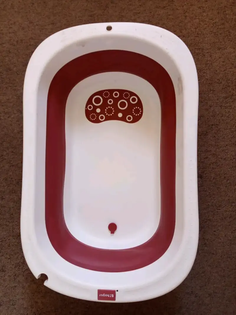 Tina de baño plegable roja - 2
