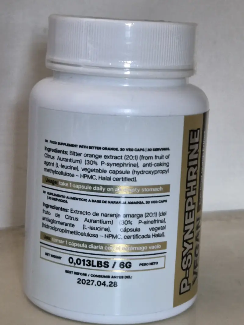 Suplemento P-Sinefrina Natural Beast - 2