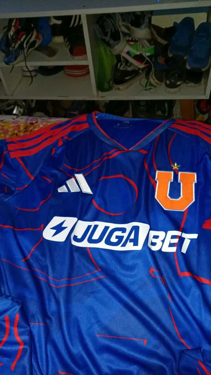 Camiseta fútbol azul Adidas - 1