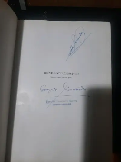 Libro Röntgendiagnóstico firmado - miniatura 1