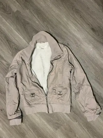 Chaqueta beige forrada mujer - miniatura 1