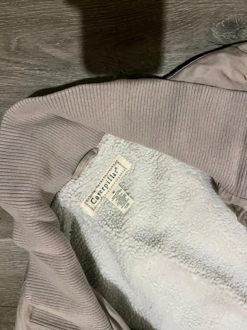 Chaqueta beige forrada mujer - 2