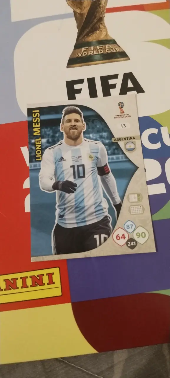Lámina coleccionable Panini Messi - 1