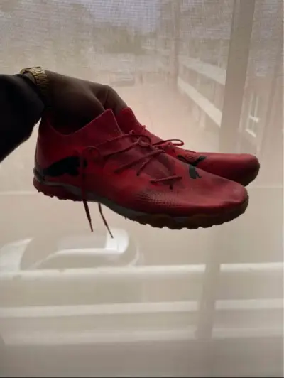Zapatillas de fútbol rojas Puma - miniatura 3