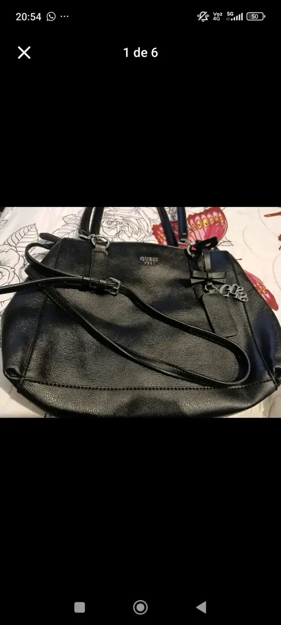 Cartera negra Guess elegante - 3
