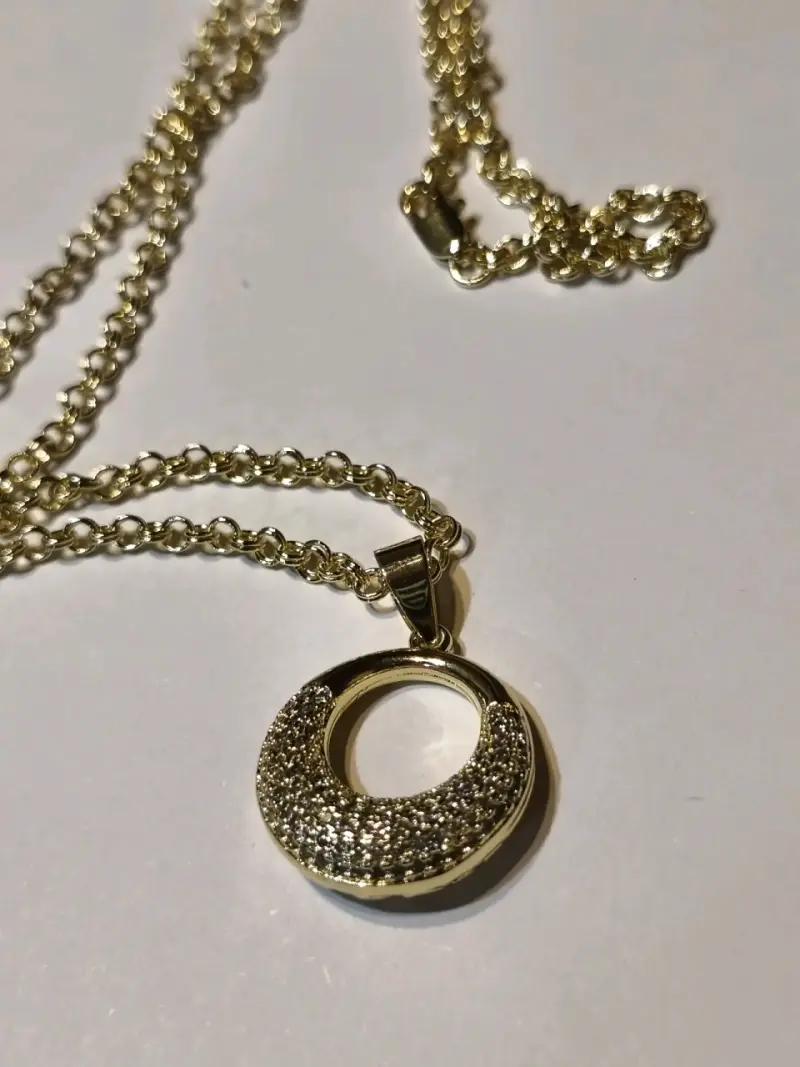 Collar con enchapado de oro 24k - 1