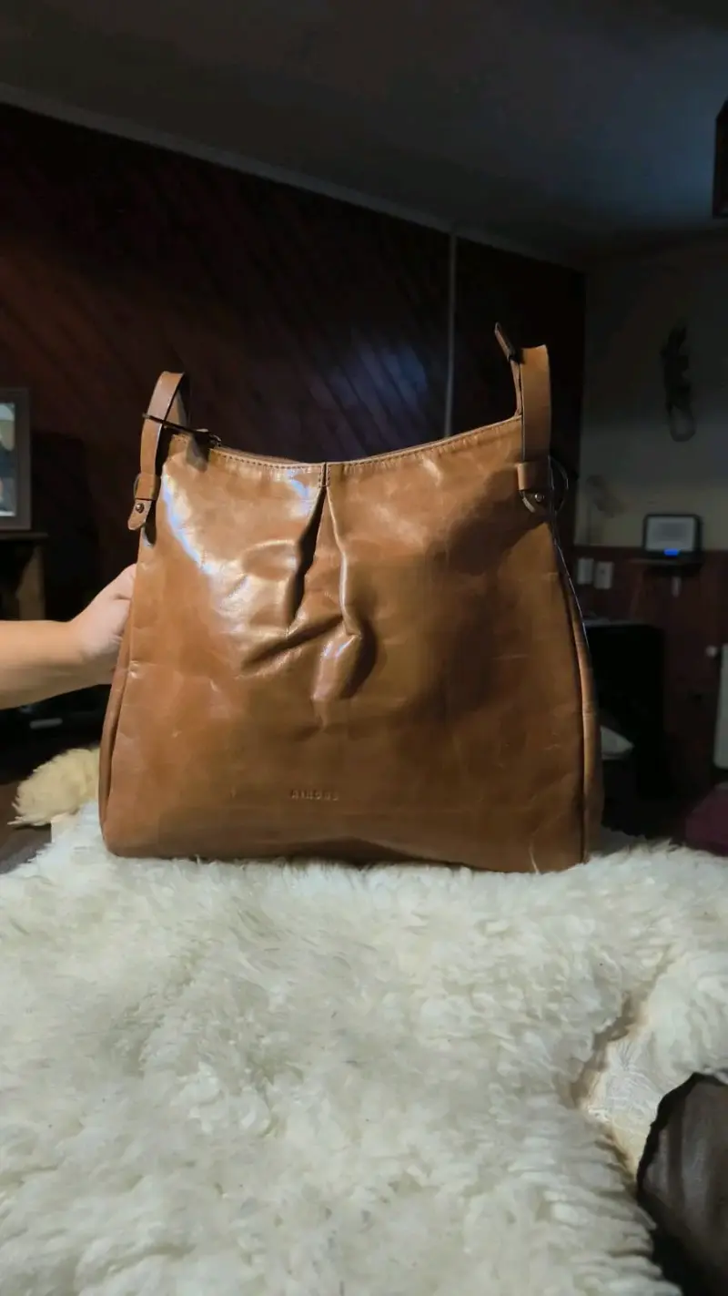 Cartera de cuero antiguo - 1