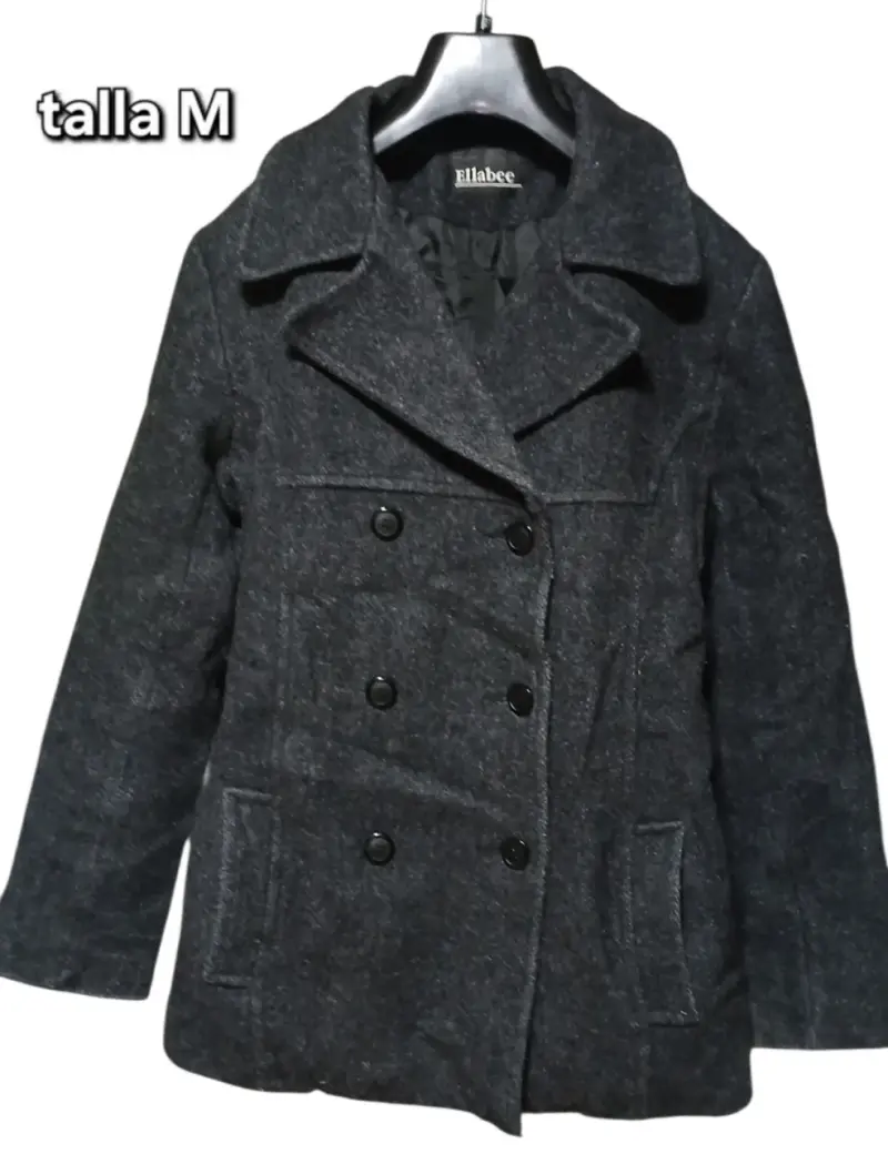 Abrigo gris oscuro talla M