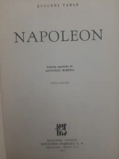 Libro 'Napoleón' por E. Tarle - miniatura 2