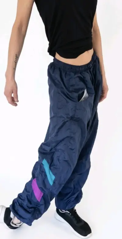 Pantalones deportivos azul con detalles - miniatura 1