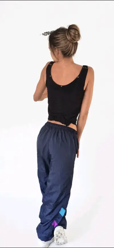 Pantalones deportivos azul con detalles - miniatura 3