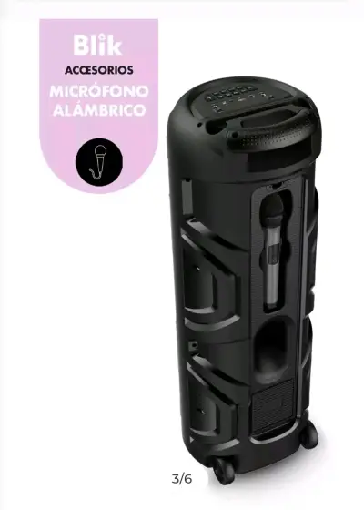 Parlante karaoke Blik Wavemax1 - miniatura 3