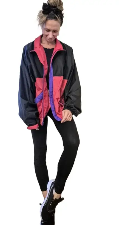 Chaqueta cortaviento multicolor nylon - miniatura 1