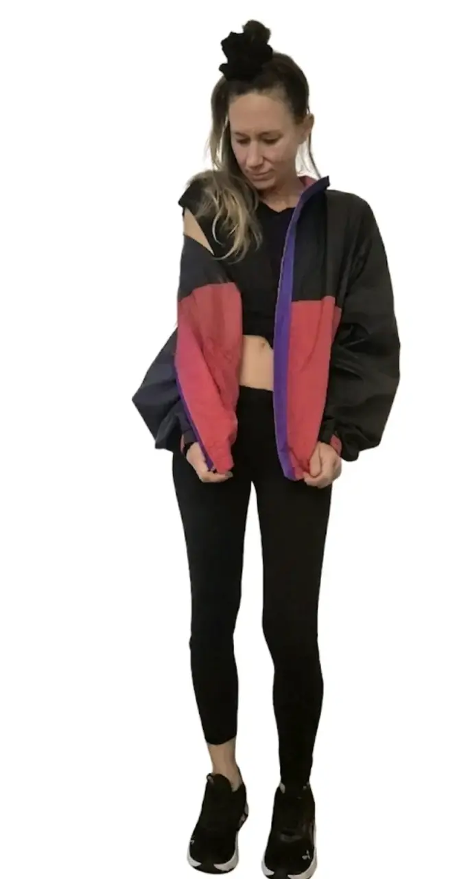 Chaqueta cortaviento multicolor nylon - 2