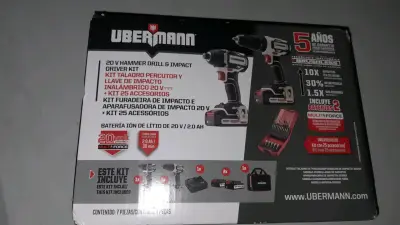 Kit taladro y llave de impacto Ubermann - miniatura 1