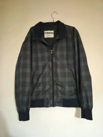 Chaqueta a cuadros gris - miniatura 1