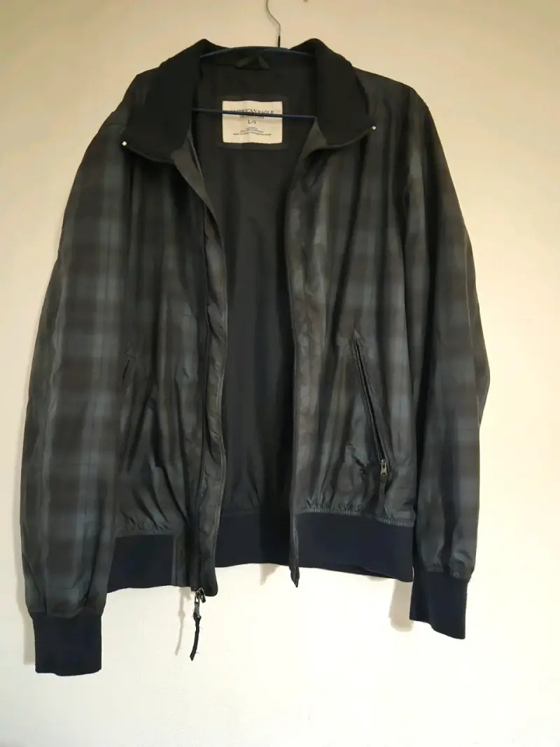 Chaqueta a cuadros gris - 2