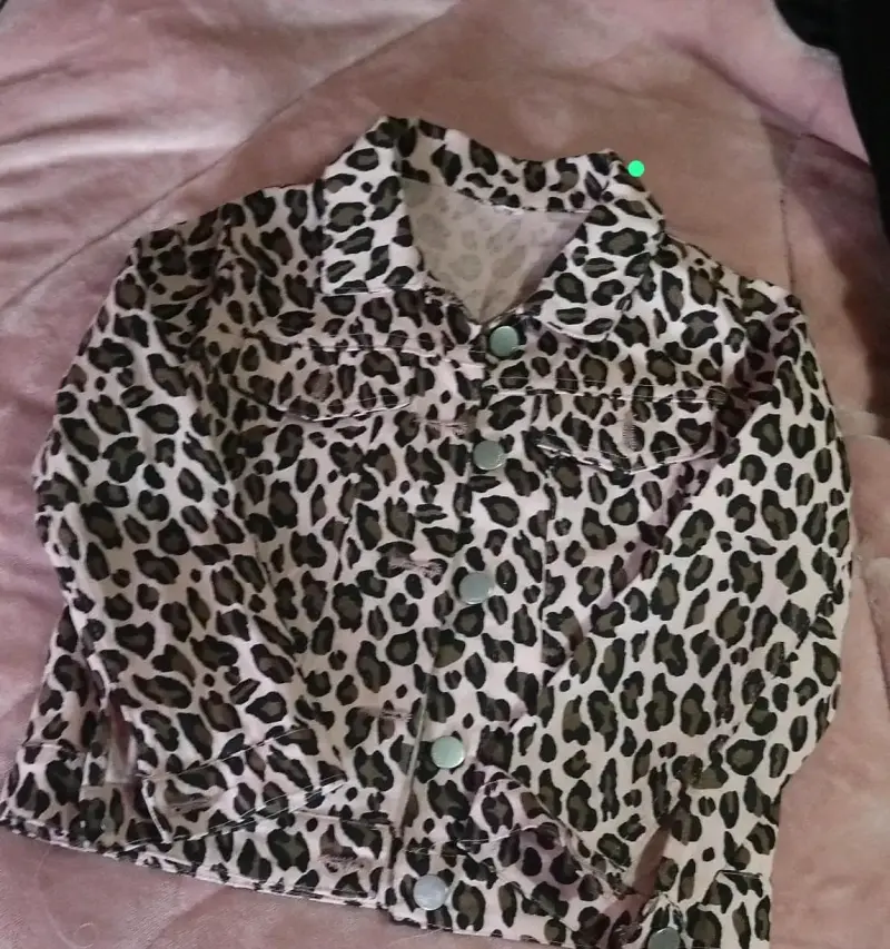 Chaqueta infantil leopardo