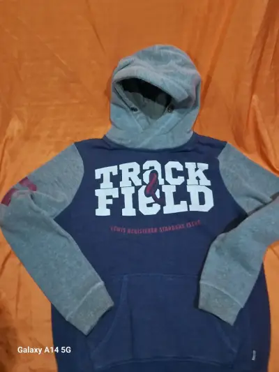 Polerón Track & Field azul y gris - miniatura 1