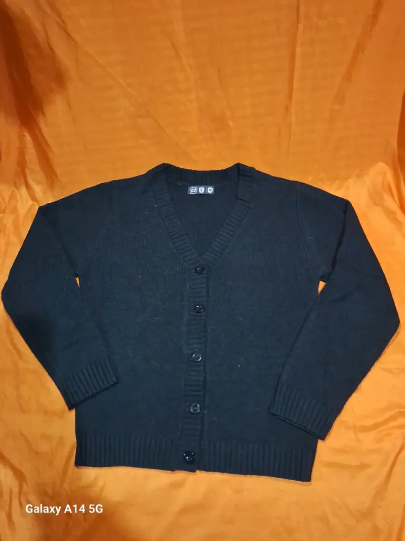 Chaqueta de punto negra