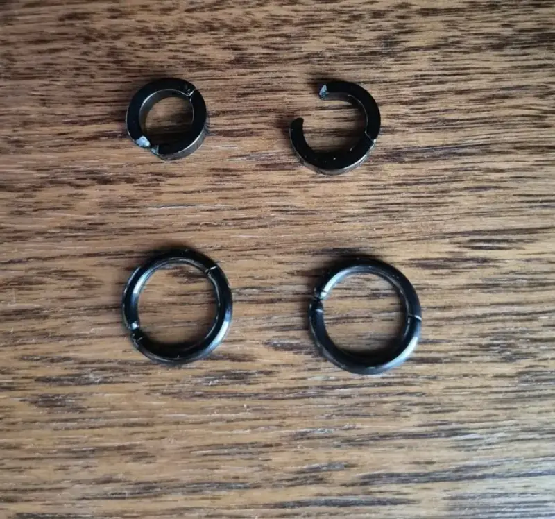 conjunto Aros negros a presión