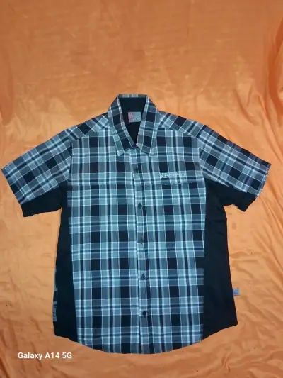 Camisa de cuadros negra y gris - miniatura 1