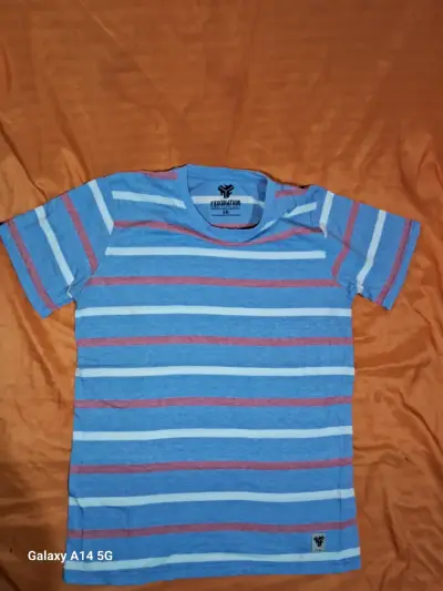 Polera rallada azul y roja - miniatura 1