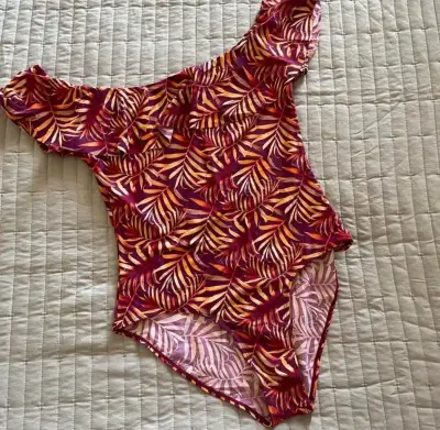 Traje de baño estampado hojas - miniatura 1