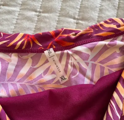 Traje de baño estampado hojas - miniatura 2