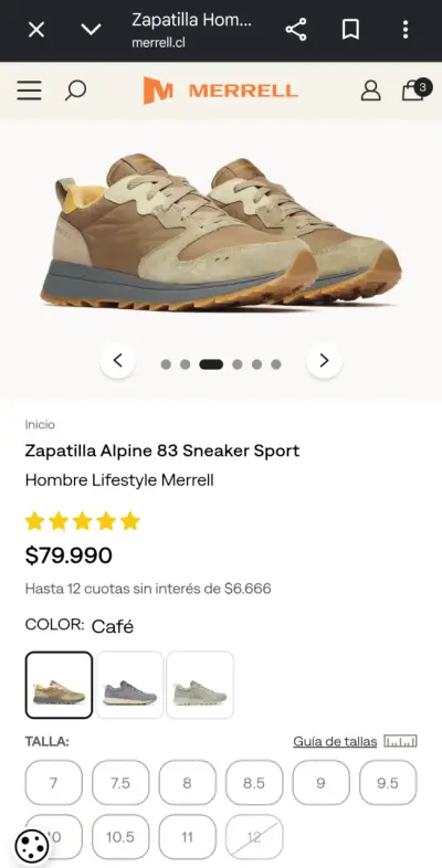 Zapatillas outdoor Merrell Alpine 83 talla 10(44) - miniatura 6