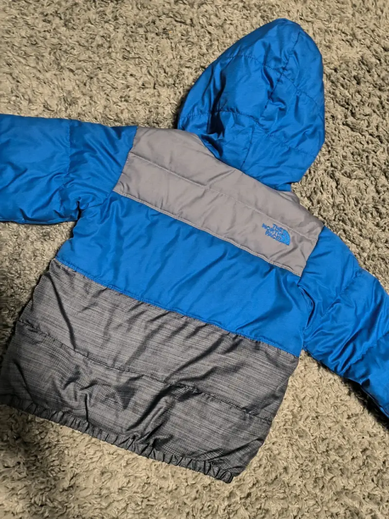 Chaqueta de niño azul y gris - 2