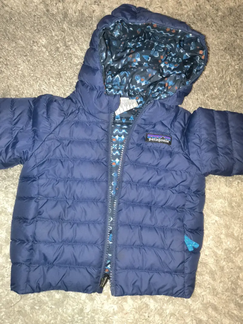 Chaqueta azul para niño con capucha - 1
