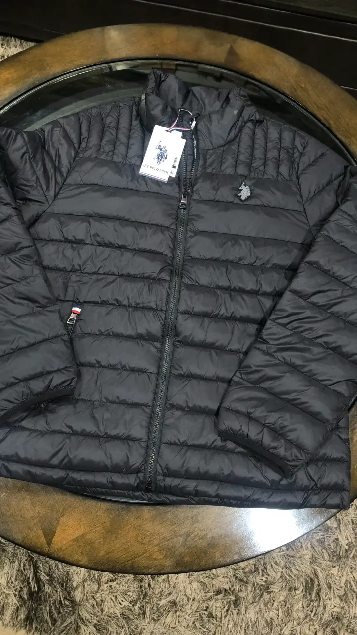 Chaqueta acolchada negra US Polo