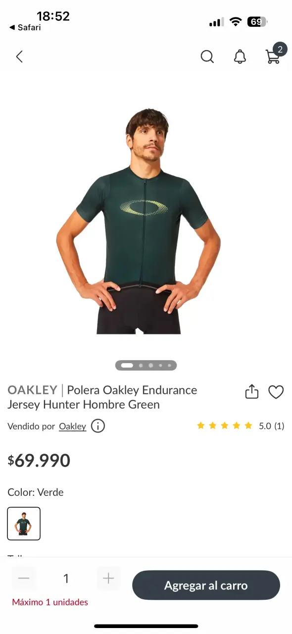 Tricota Oakley Endurance Nueva - 1