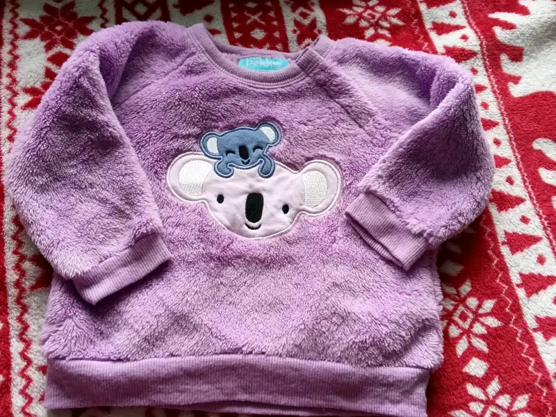 Polerón infantil lila koala