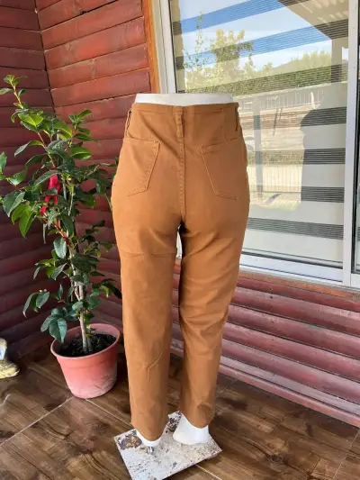 Jeans anchos de mezclilla azul - miniatura 5