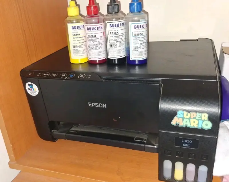 Impresora Epson L3150 con tintas