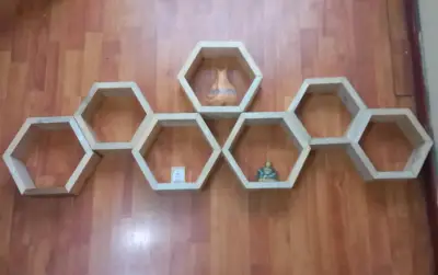 hexagonales de madera - miniatura 2