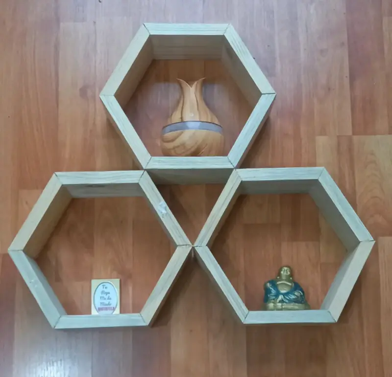 hexagonales de madera - 3