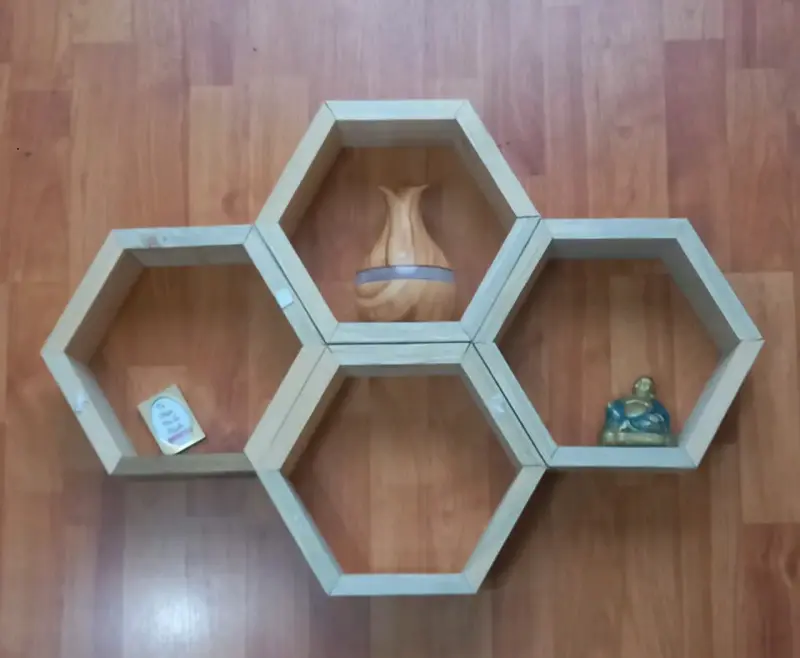 hexagonales de madera - 4