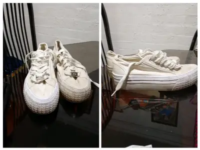 Zapatillas blancas tipo plataforma - miniatura 1
