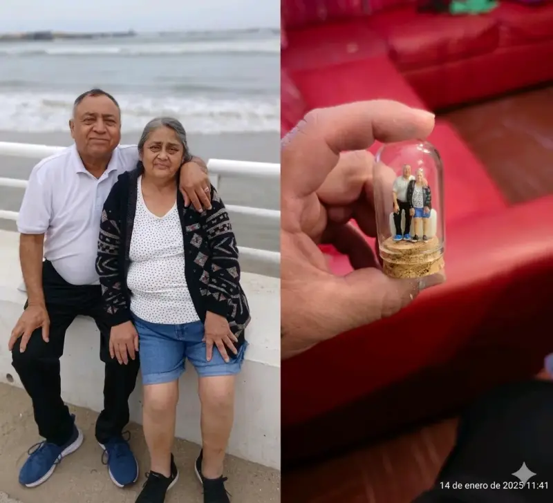 Mini escultura personalizada en cúpula - 1