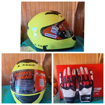 Casco y guantes moto LS2 - miniatura 1