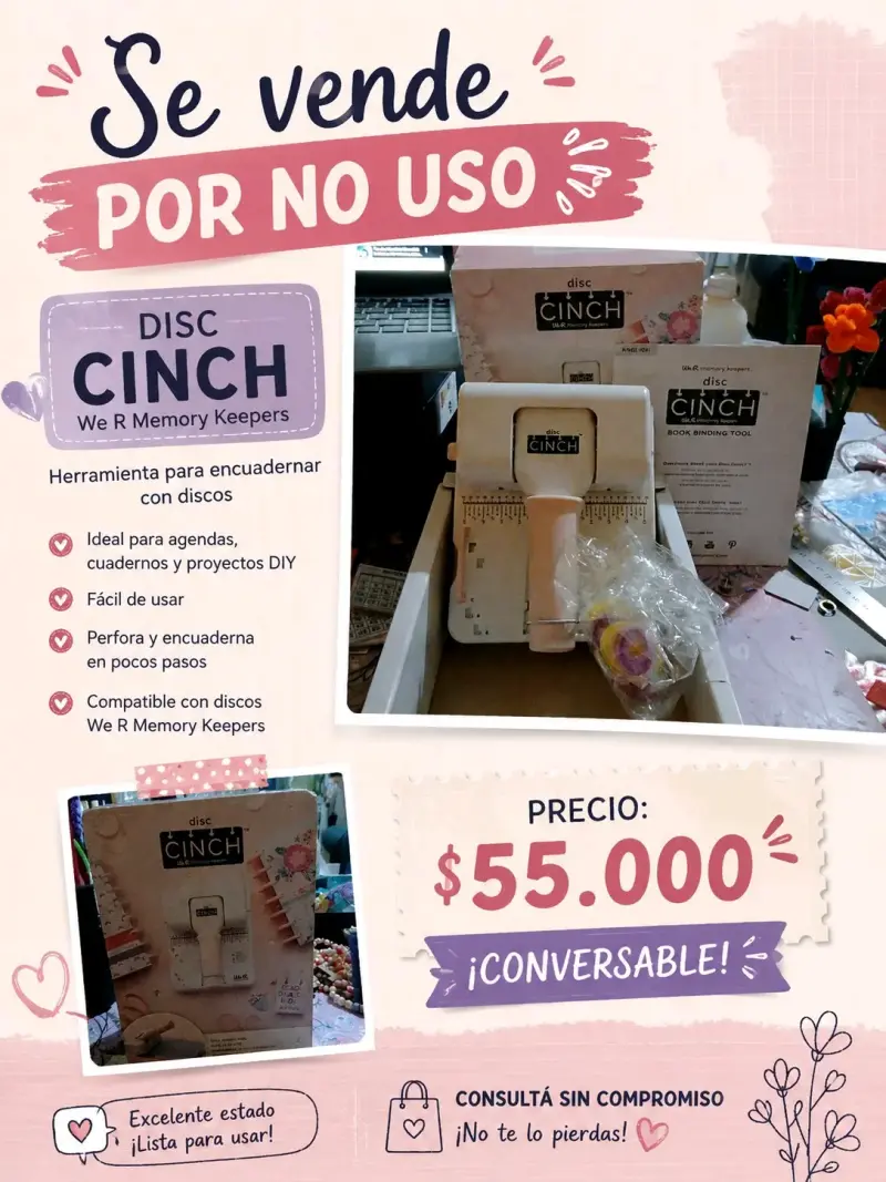 Herramienta encuadernadora Disc Cinch