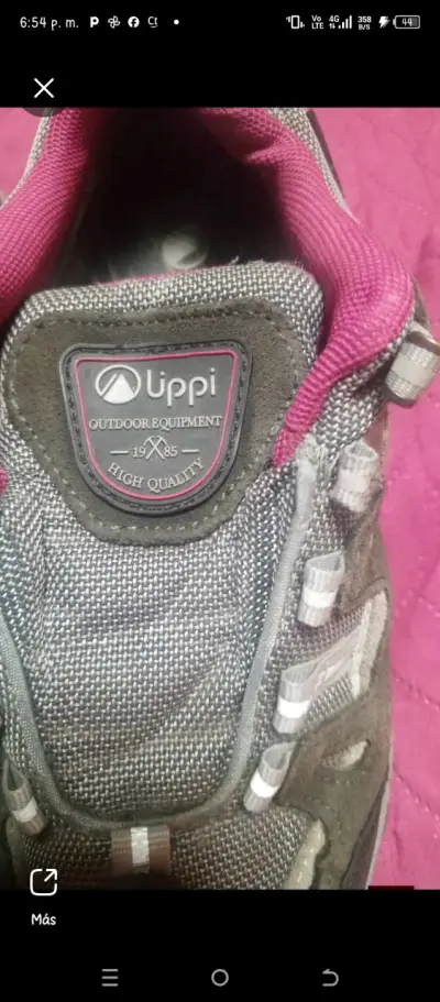 Bototos deportivos unisex negras y rosadas - miniatura 2