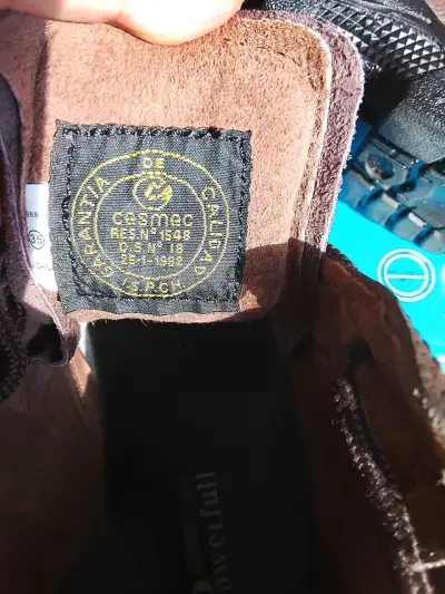 Zapatos de seguridad de cuero marrón - miniatura 3
